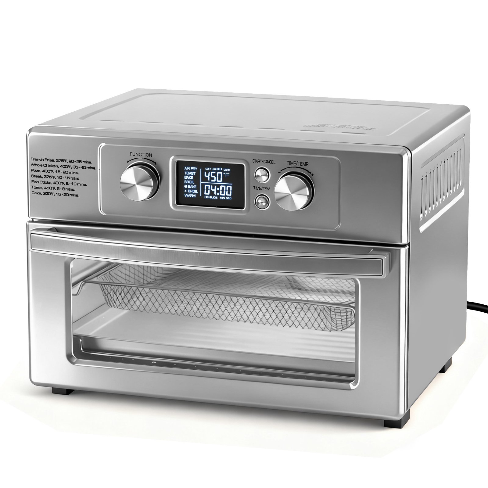22-liter 1800-watt Electric Air Fryer Oven, Equipped With 6 Stainless Steel Heating Elements, And Capable Of Setting A Temperature Of 450degree -F. - Image 2