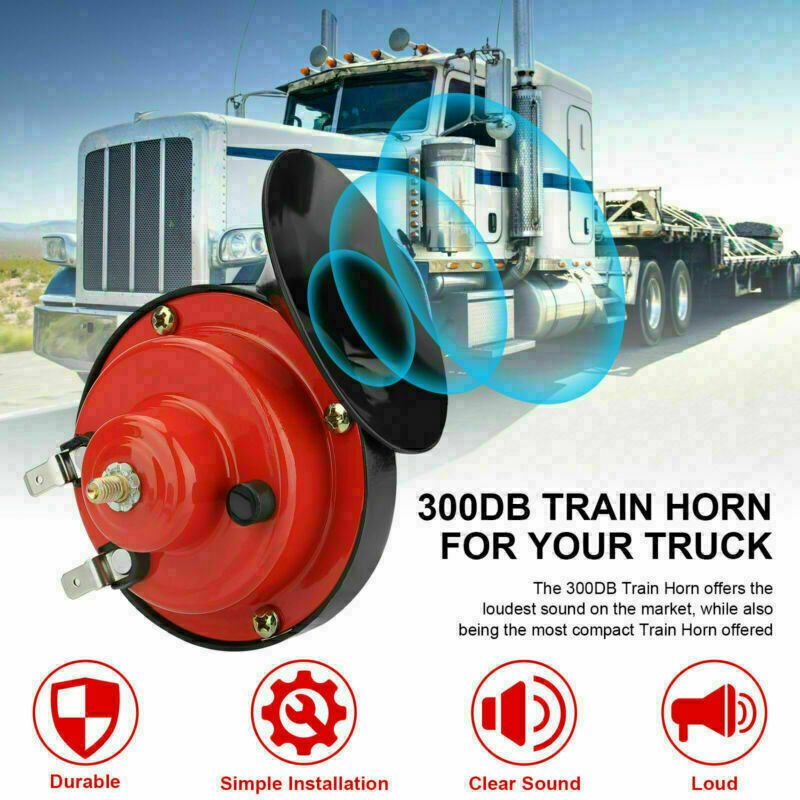 12V 300DB Super Loud Train Horn Waterproof For Motorcycle Car Truck SUV Boat - Image 4