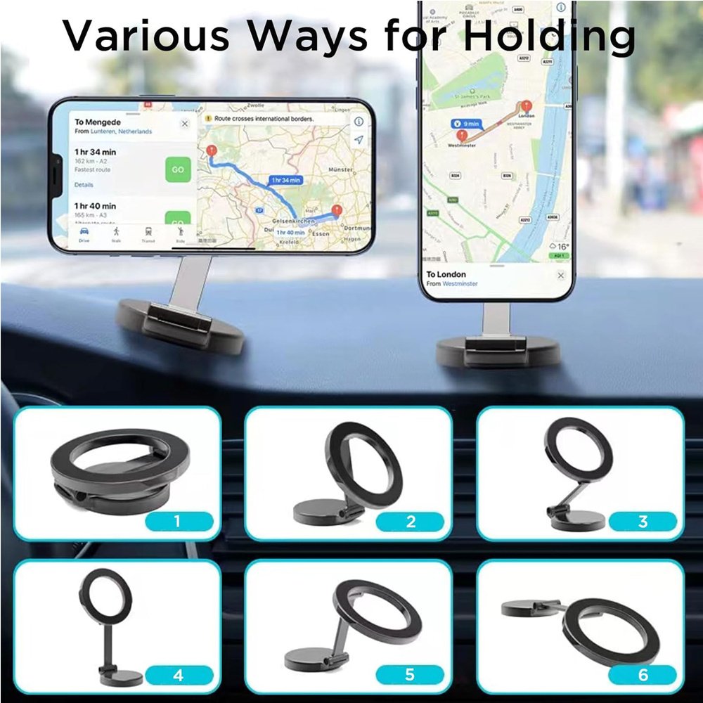 Mobile Phone Holder, Adjustable Magnetic Car Phone Holders - Image 7