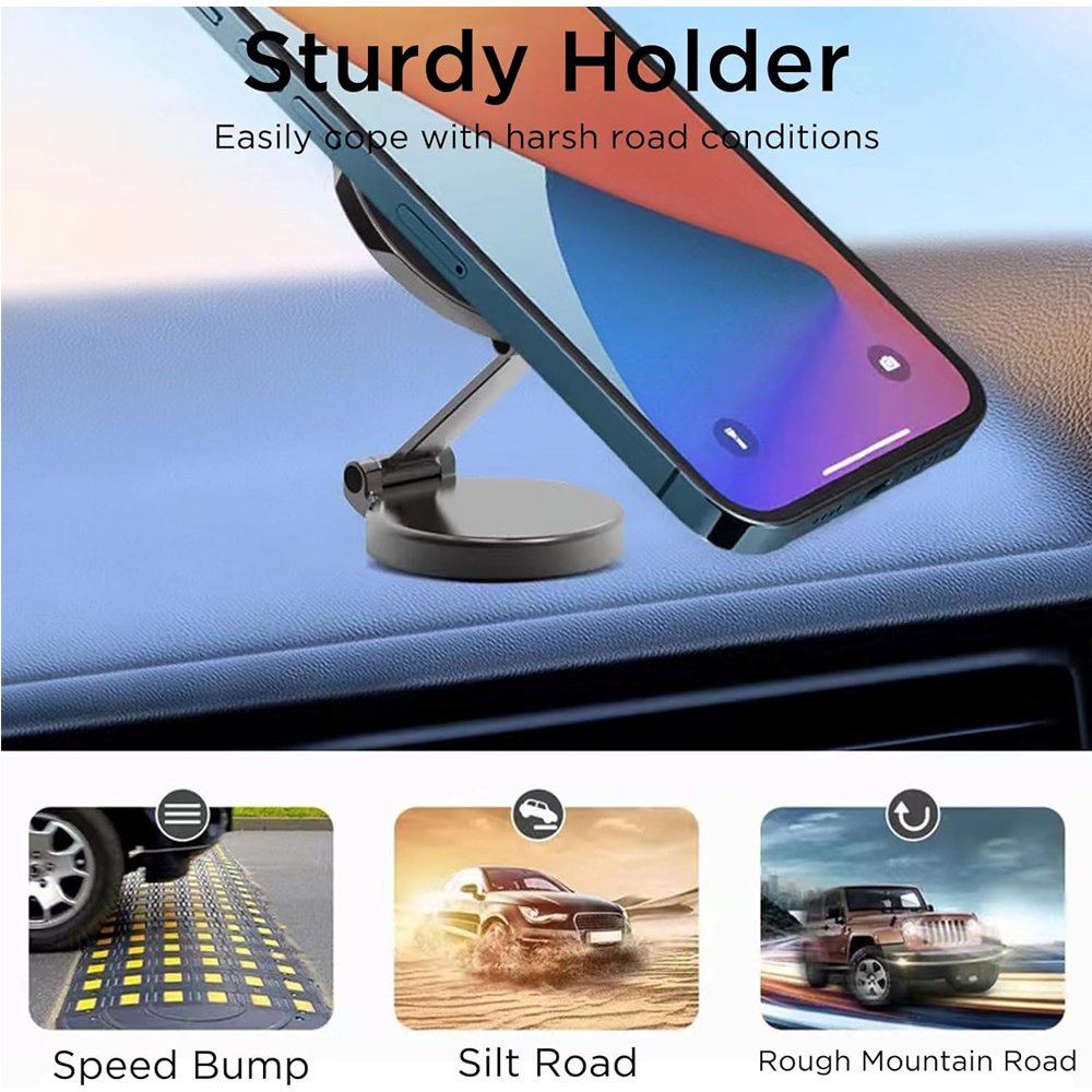Mobile Phone Holder, Adjustable Magnetic Car Phone Holders - Image 2