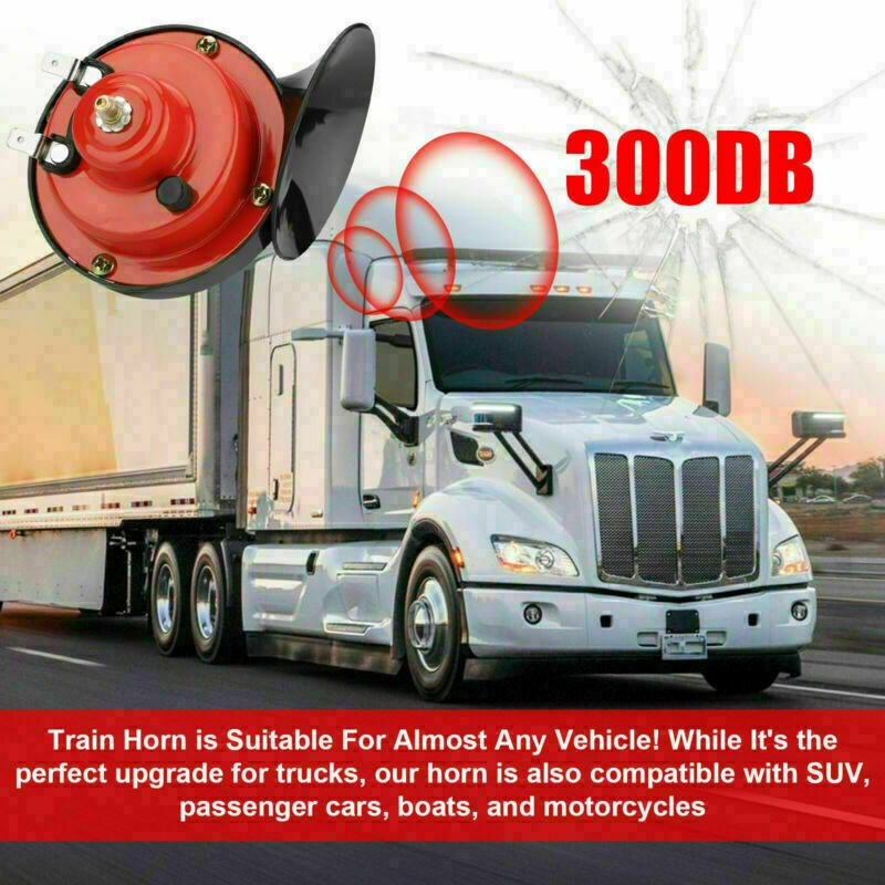 12V 300DB Super Loud Train Horn Waterproof For Motorcycle Car Truck SUV Boat - Image 10