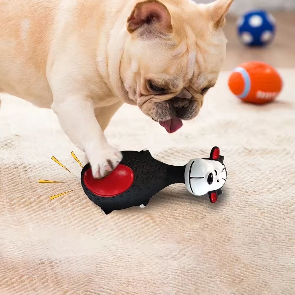 4pcs Cute Latex Dog Chew Toys With Sound, Interactive Biting Toys For Dental Health, Puppy Teething Pet Supplies - Image 4