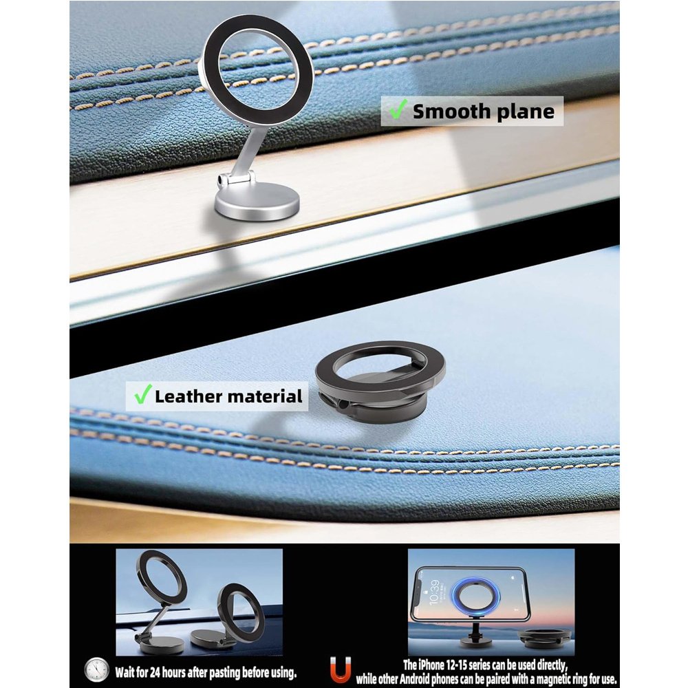 Mobile Phone Holder, Adjustable Magnetic Car Phone Holders - Image 3