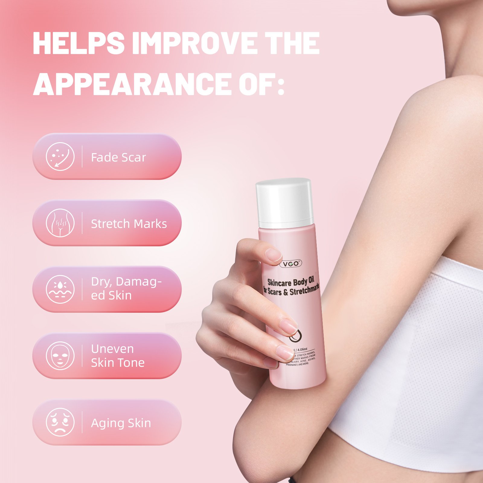 Skincare Body Oil For Scars & Stretchmarks - Image 4