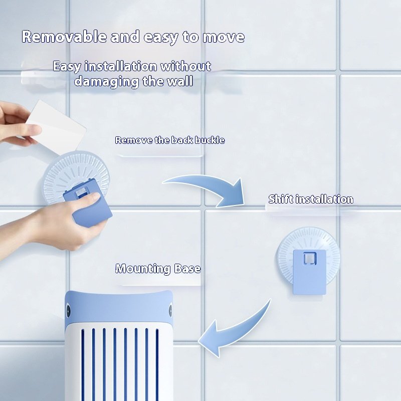 Squirt Whale Toilet Brush 360-Degree Cleaning Brush With Silicone Head Hanging Hole Design Wall-mounted Toilet Brush - Image 5